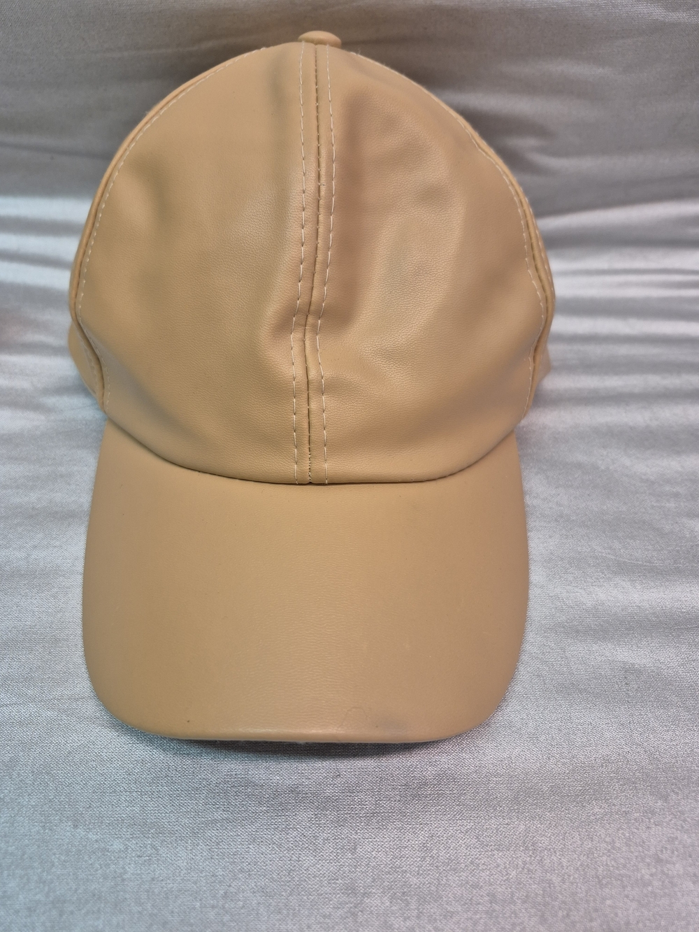 🌼5/$20 Source Unknown Faux Leather Baseball Cap in Beige